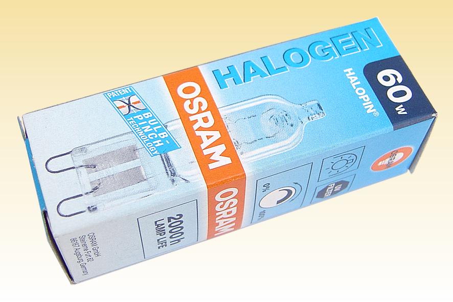 Ampoule halogène Halopin G9 60W claire 2 000 h x10